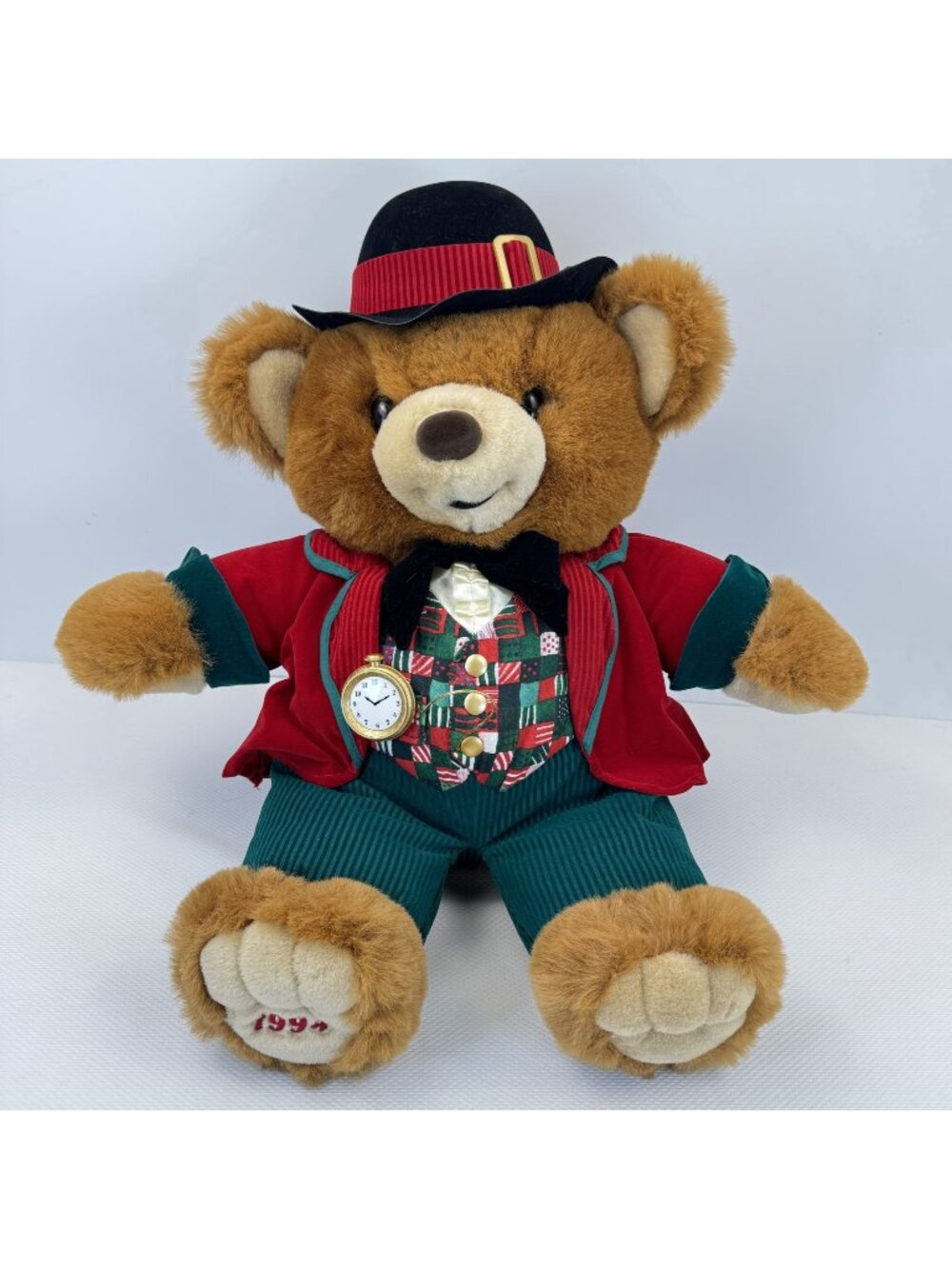 Vintage 1994 Teddy Bear Lane Christmas Bear 20" Kmart Limited Edition Plush Toy